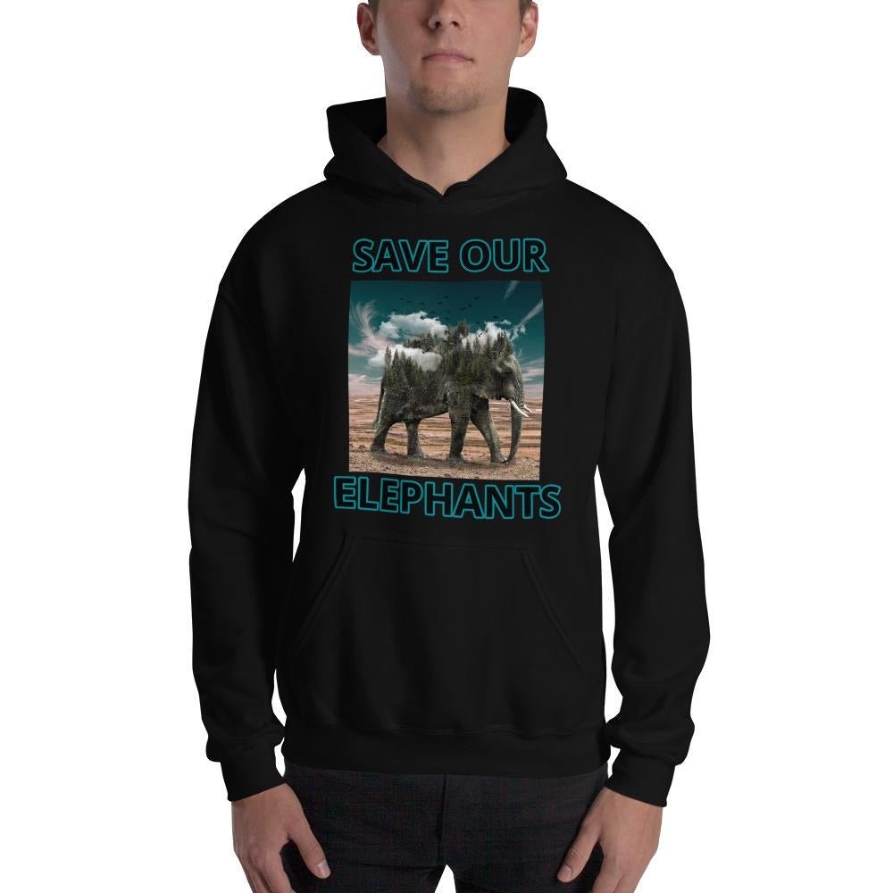 SAVE OUR ELEPHANTS UNISEX HOODIE – Luxurtraveller